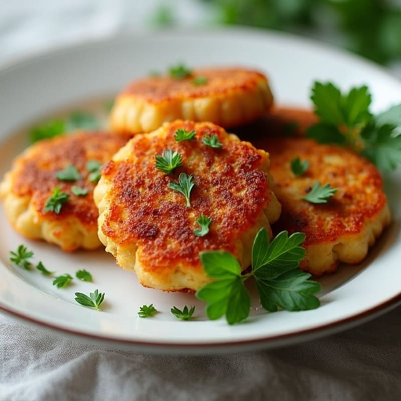 Crispy Spiced Bean Fritters with Fresh Herbs