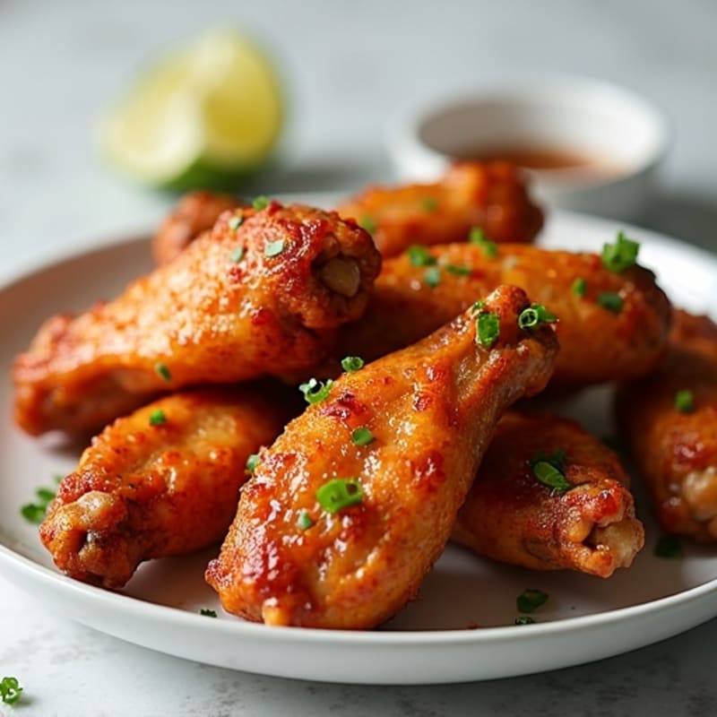 Crispy Honey Garlic Roasted Chicken Wings
