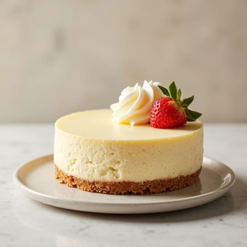 Creamy Protein Cheesecake with Almond Crust