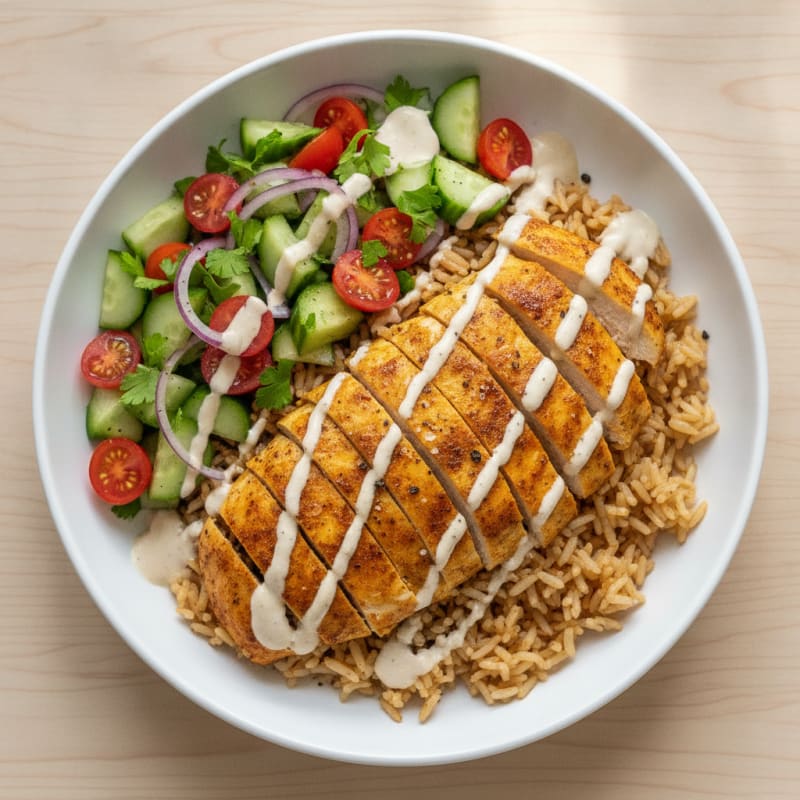 Chicken Shawarma Rice Bowl