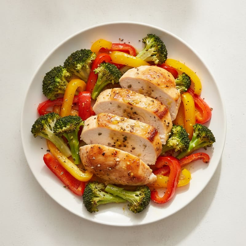 Baked Lemon Herb Chicken and Veggies