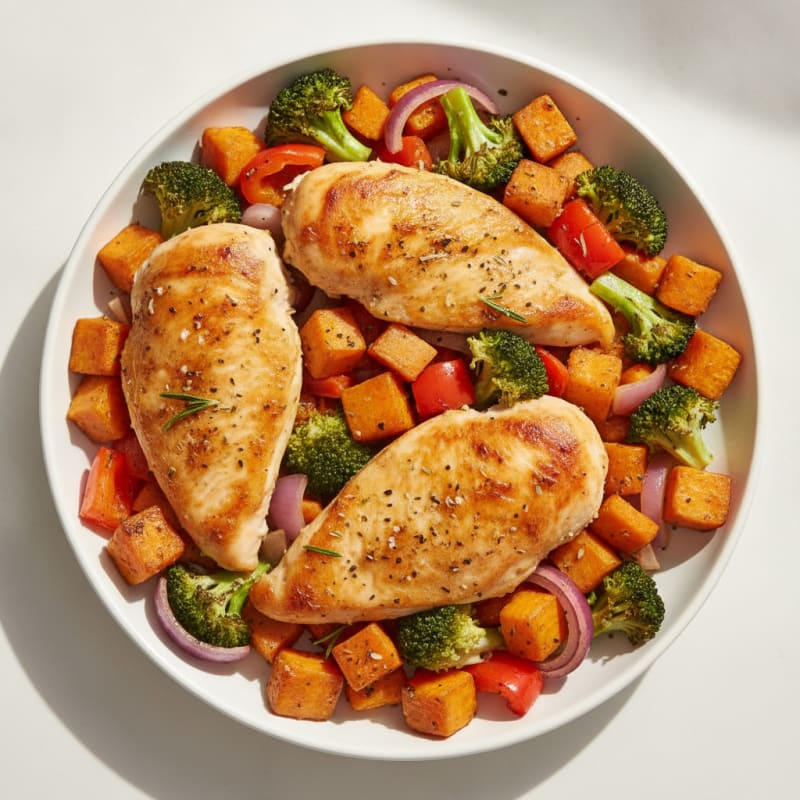 Sheet Pan Lemon Herb Roasted Chicken