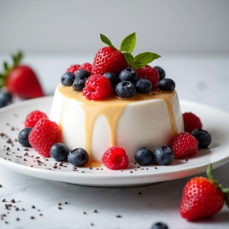Silky Greek Yogurt Protein Mousse with Berries