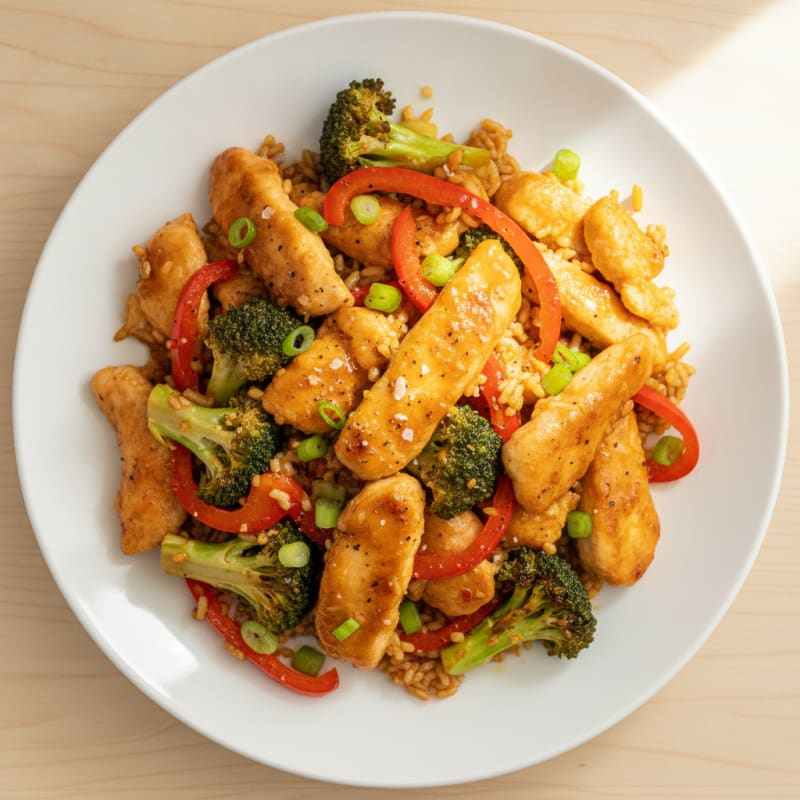 Orange Glazed Chicken Stir-Fry