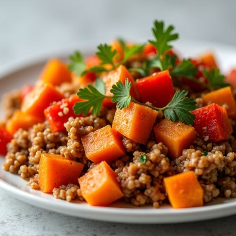 Hearty Sweet Potato and Turkey Hash