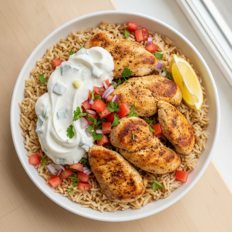 Chicken Shawarma Rice Bowl