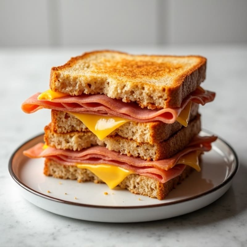 Crispy Whole Grain Ham and Swiss Melt