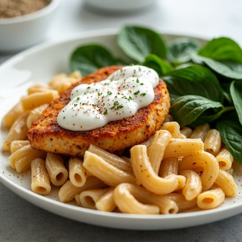 Creamy Cajun-Spiced Chicken with Whole Grain Pasta