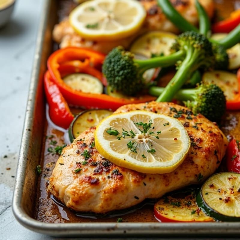 Sheet Pan Lemon-Herb Chicken and Roasted Vegetables