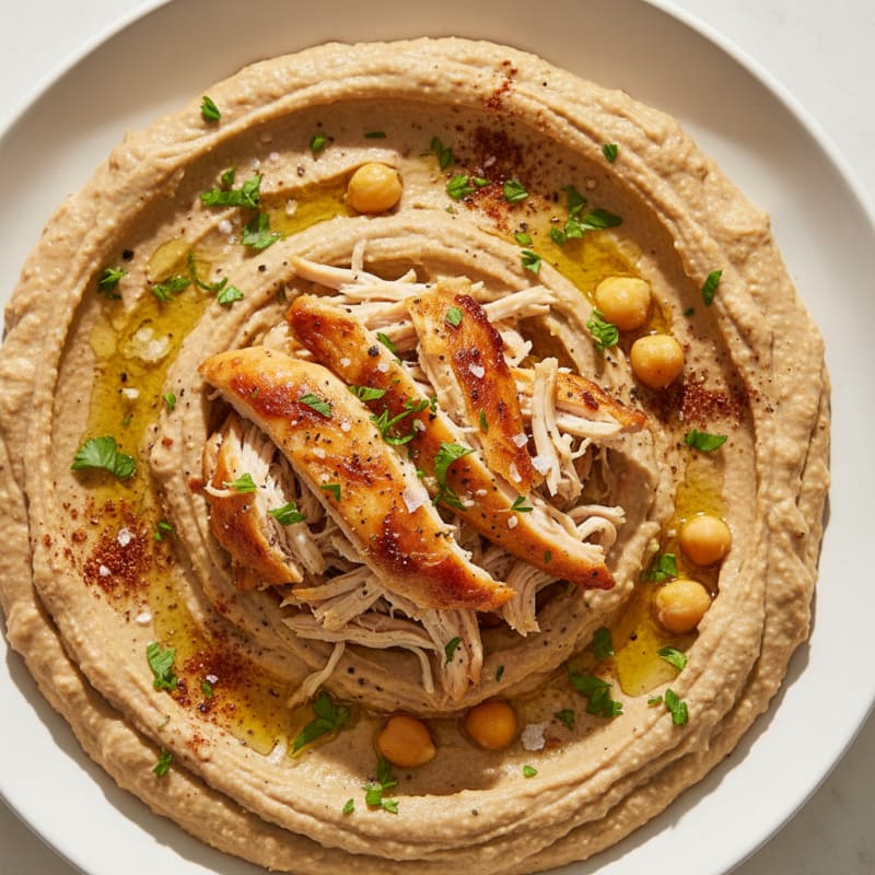 Creamy Roasted Eggplant Hummus Dip