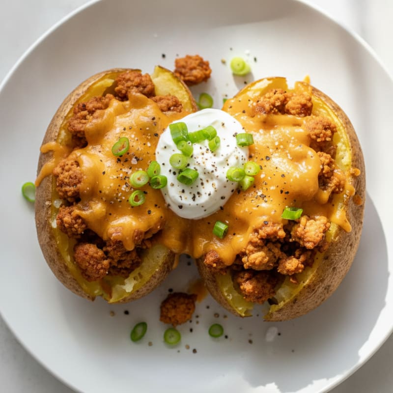 Loaded Russet Potatoes with Savory Toppings