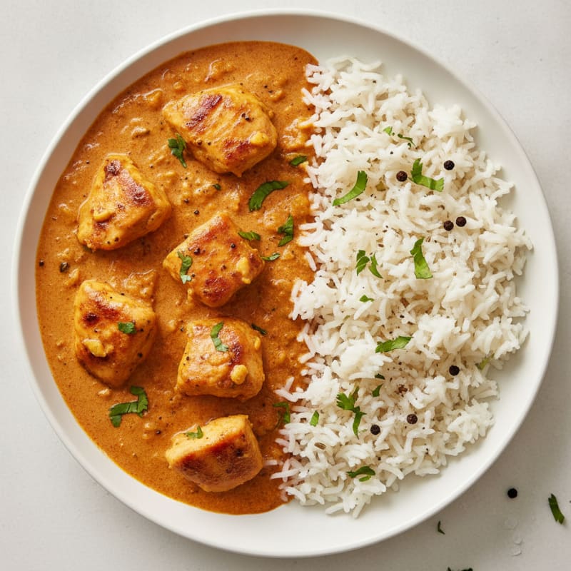 Spiced Butter Chicken with Basmati Rice