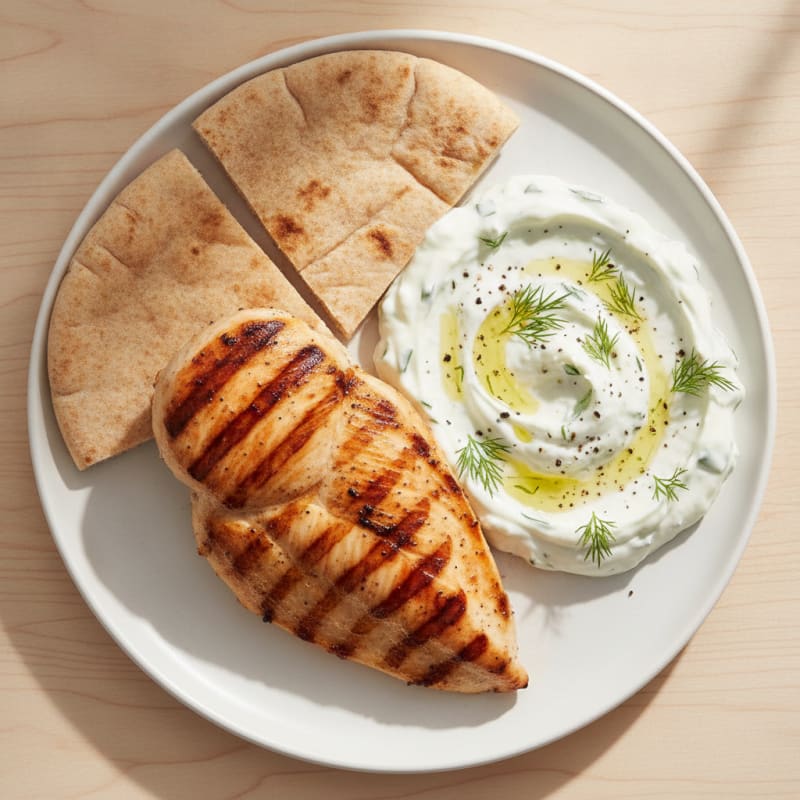Grilled Chicken with Cool Cucumber Tzatziki