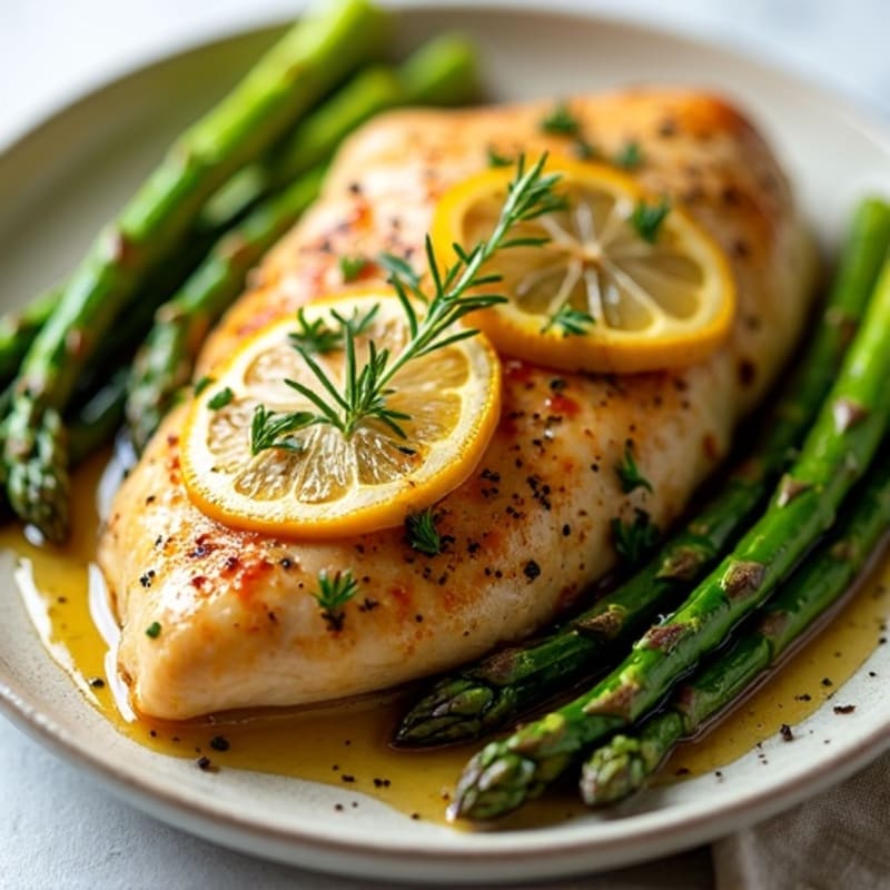 Sheet Pan Lemon-Herb Chicken with Roasted Asparagus