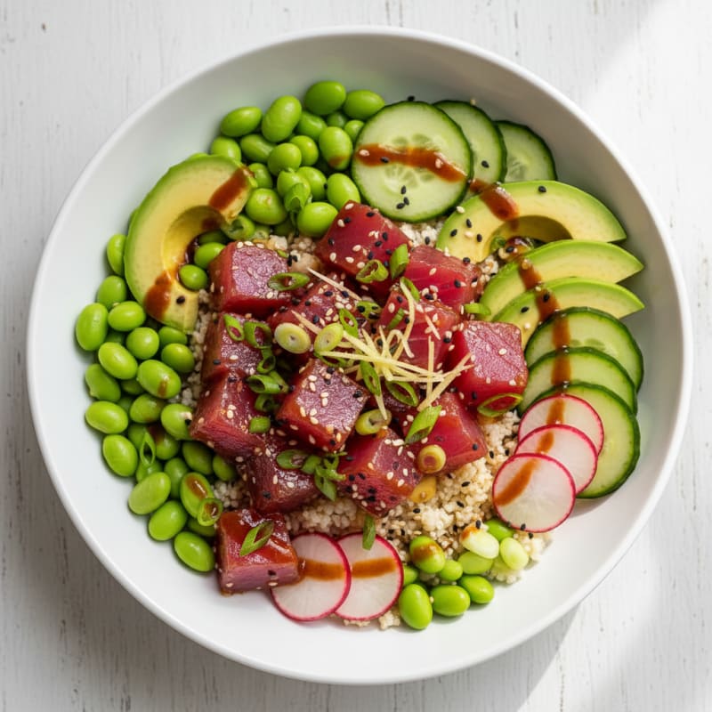 Zesty Hawaiian Tuna Poke Bowl