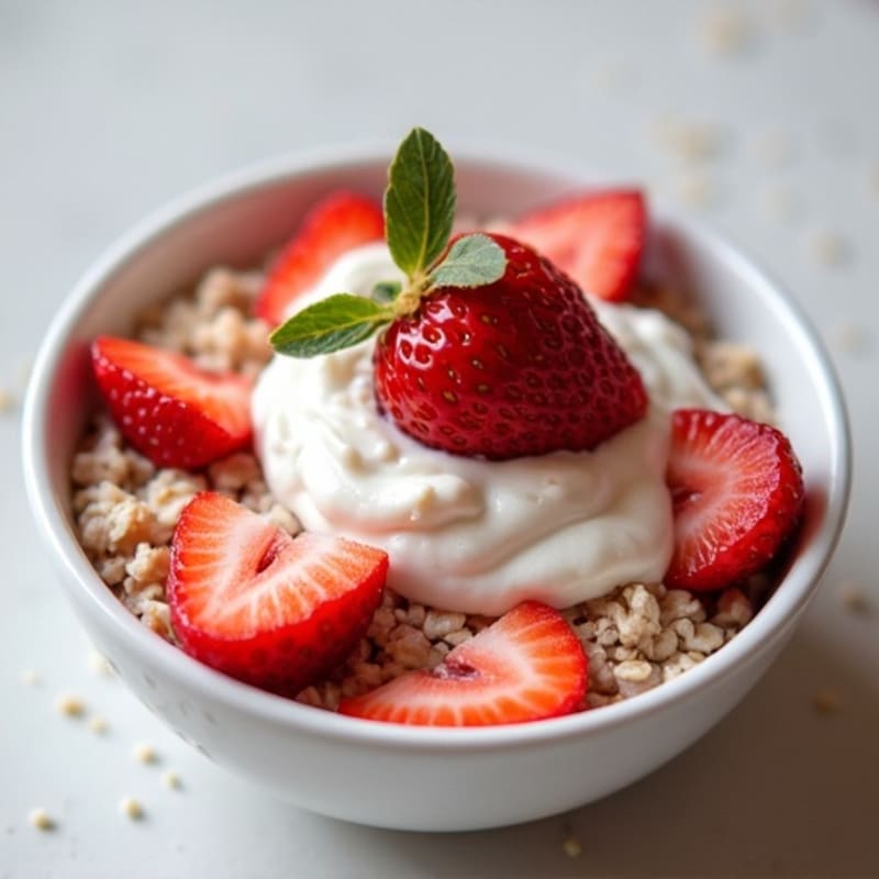 Creamy Strawberry Shortcake Overnight Oats
