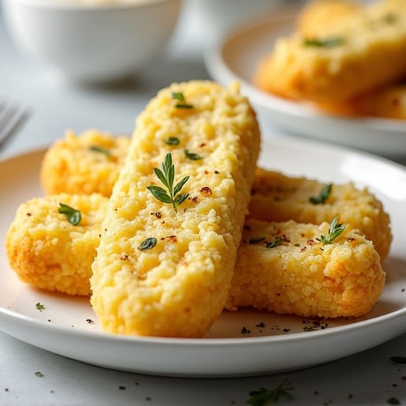 Herb-Garlic Cauliflower Breadsticks
