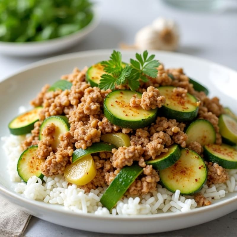 Lean Turkey Zucchini Stir-Fry