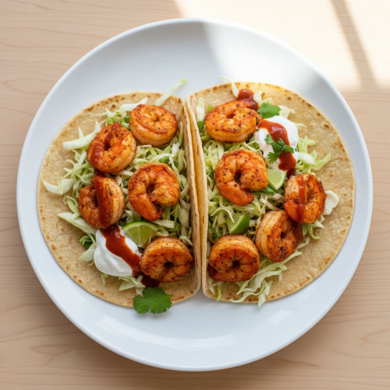 Spicy Chili-Lime Shrimp Tacos