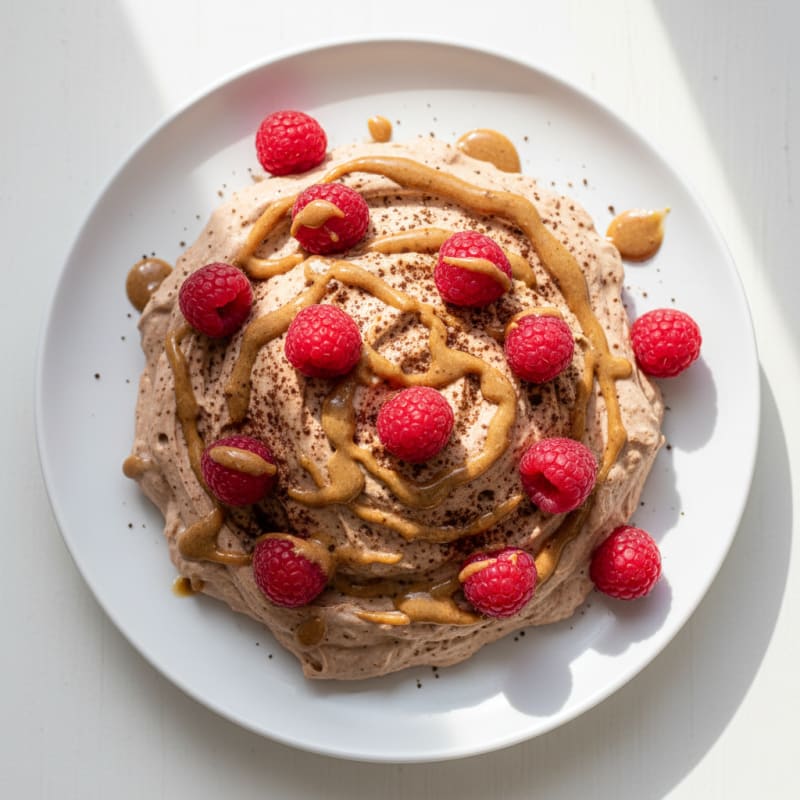 Greek Yogurt Protein Mousse with Chocolate Protein Powder