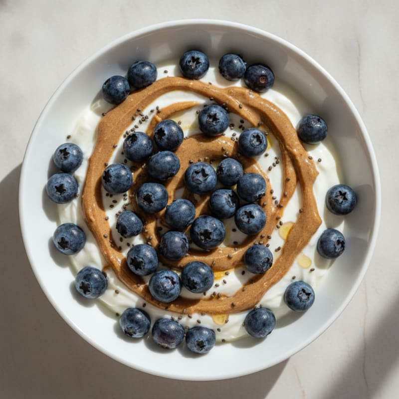 Greek Yogurt Bowl with Berries and Almond Butter