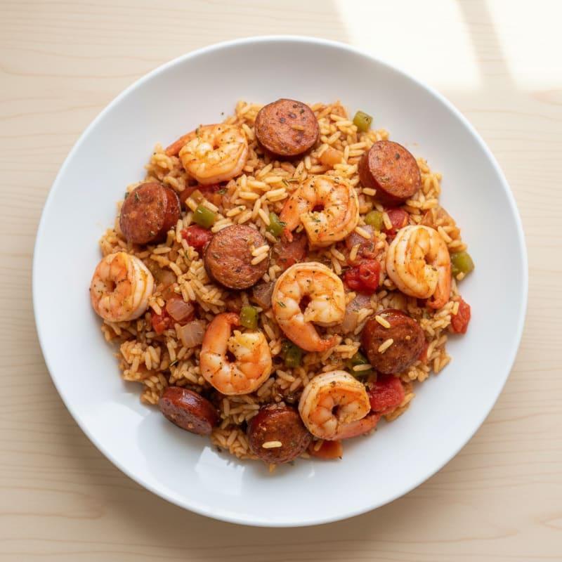 Creole Sausage and Shrimp Jambalaya