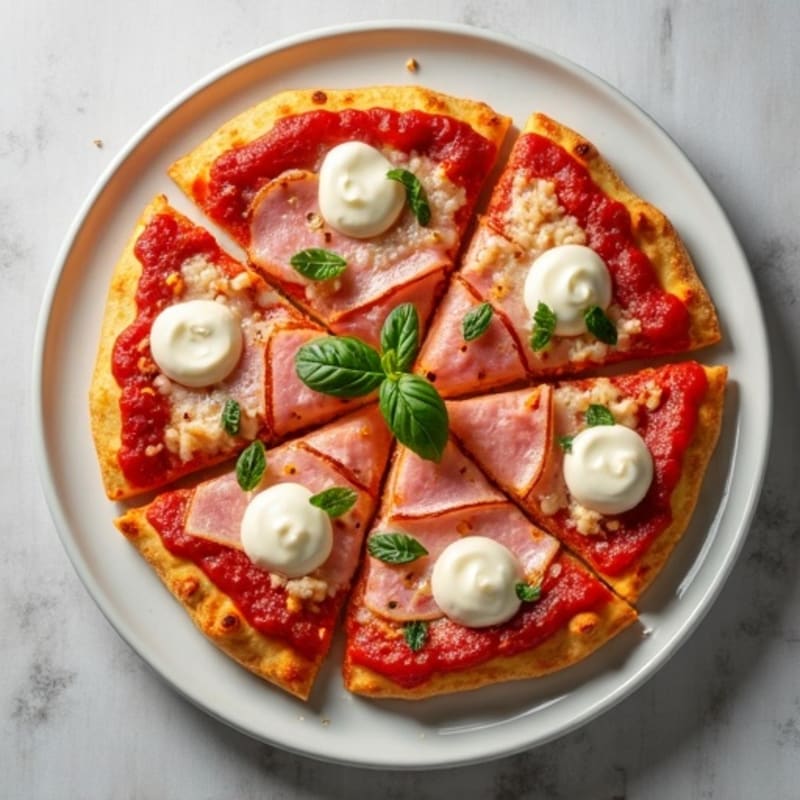 Crispy Gluten-Free Turkey and Ham Pizza