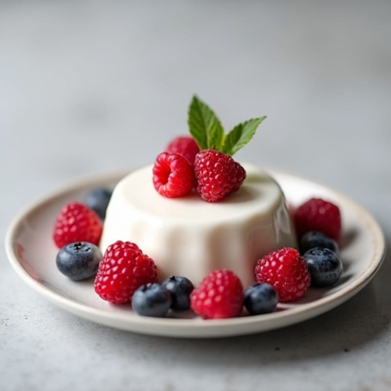 Silky Greek Yogurt Protein Mousse with Berries
