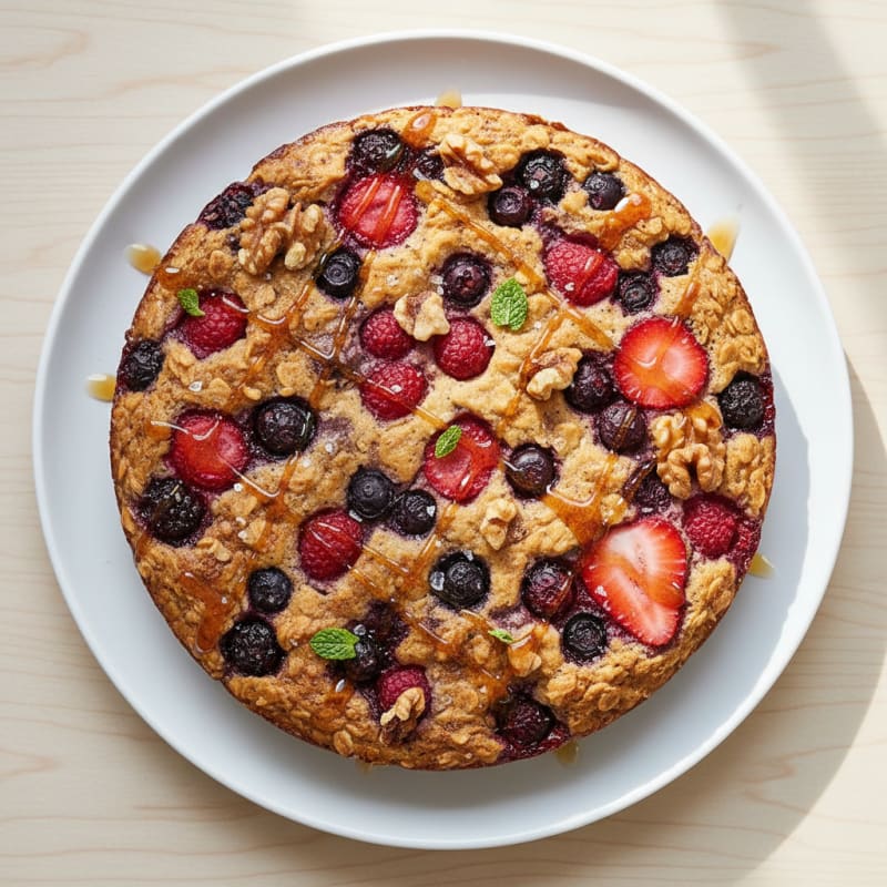 Creamy Berry Oatmeal Bake
