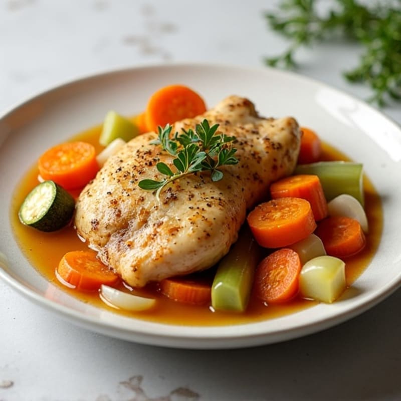 Hearty Herb-Roasted Chicken Vegetable Stew