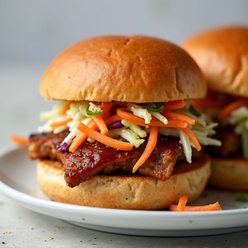Lean Pulled Pork Sliders with Tangy Slaw