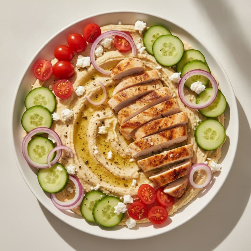 Mediterranean Hummus Vegetable Platter