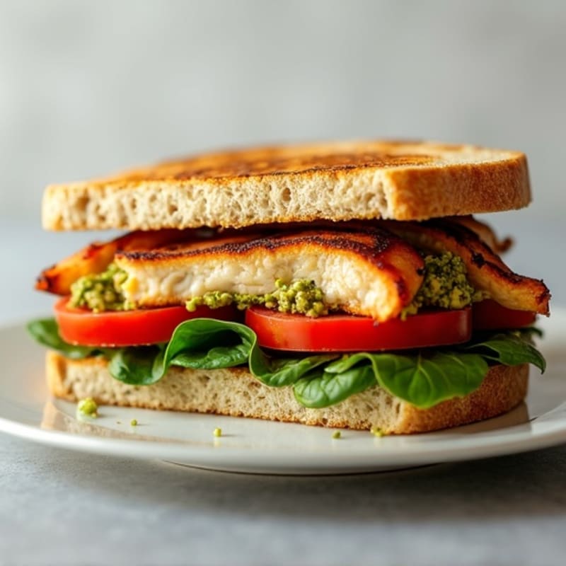 Grilled Chicken Pesto Sandwich