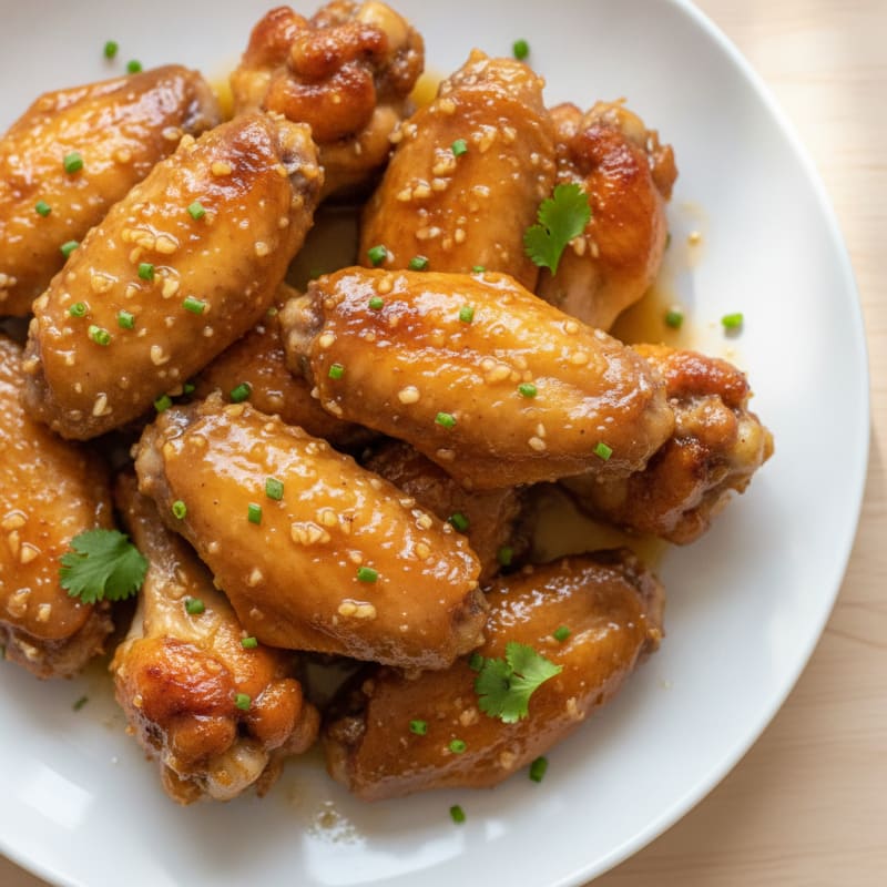 Honey-Garlic Glazed Chicken Wings