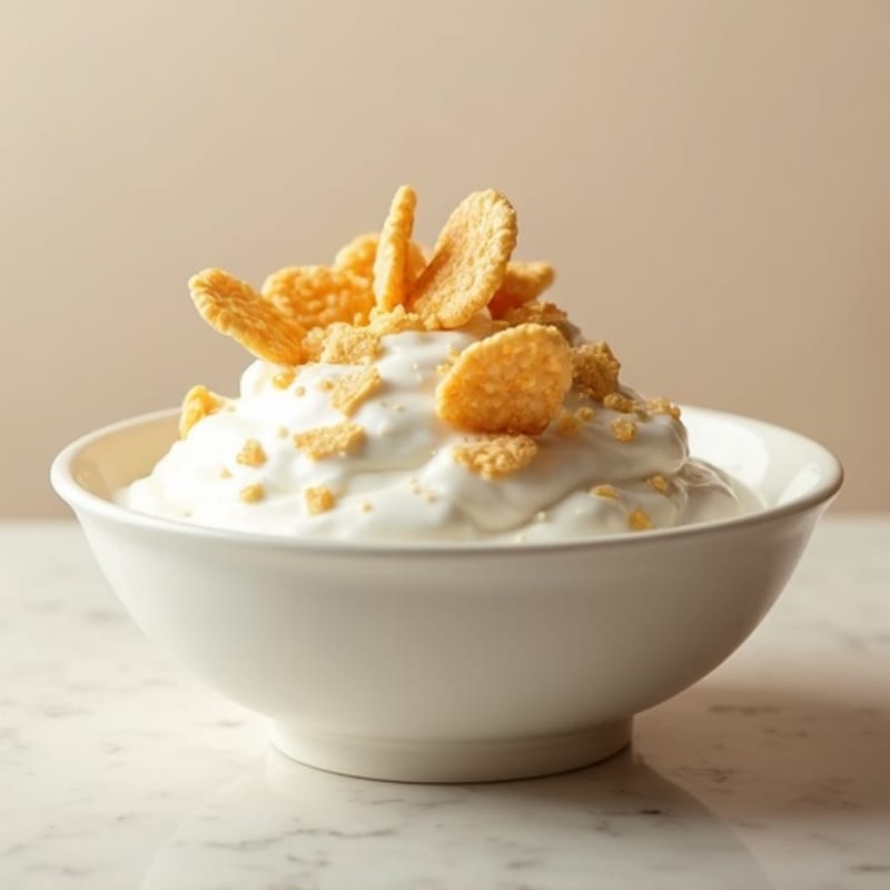 Vanilla Protein Yogurt with Rice Crisps