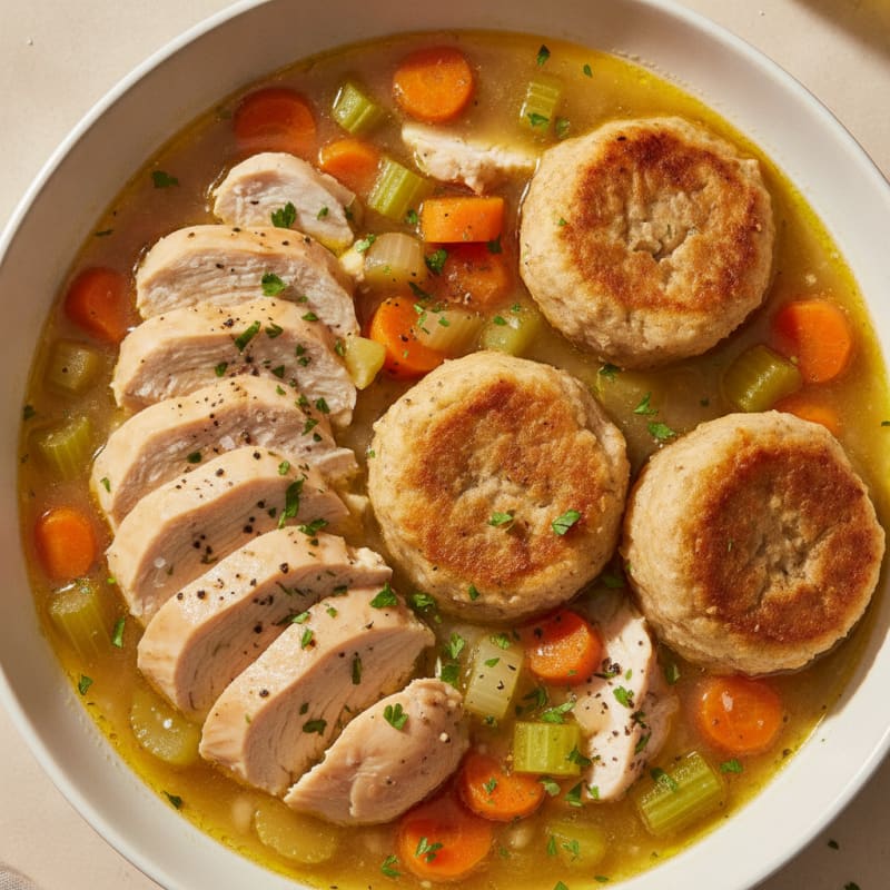 Homestyle Chicken and Herb Dumplings