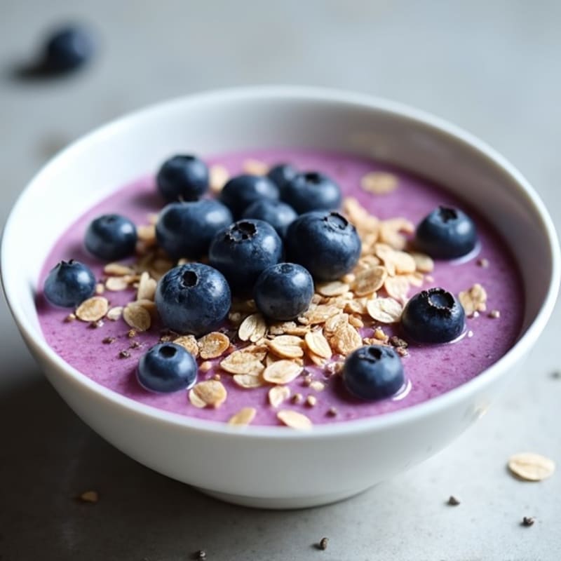 Healthy Creamy Blueberry Overnight Oats