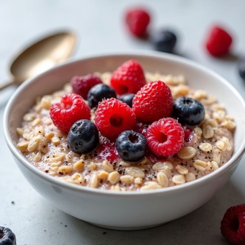 Protein-Packed Berry Oatmeal Bowl