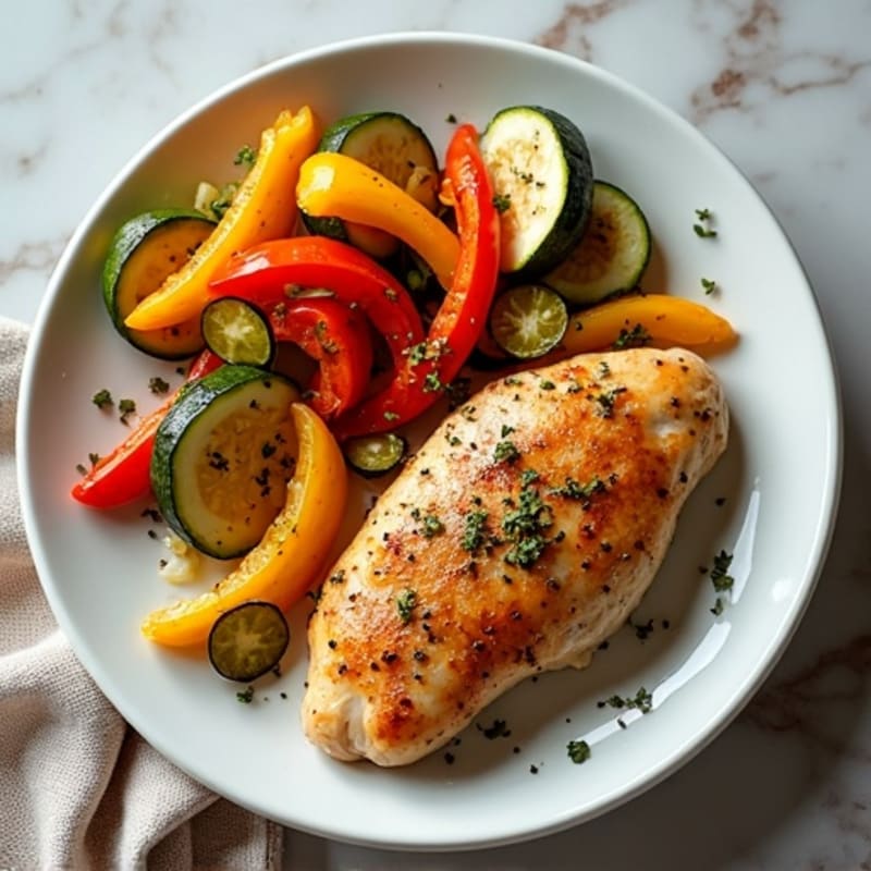 Basic Sheet Pan Chicken and Roasted Vegetables