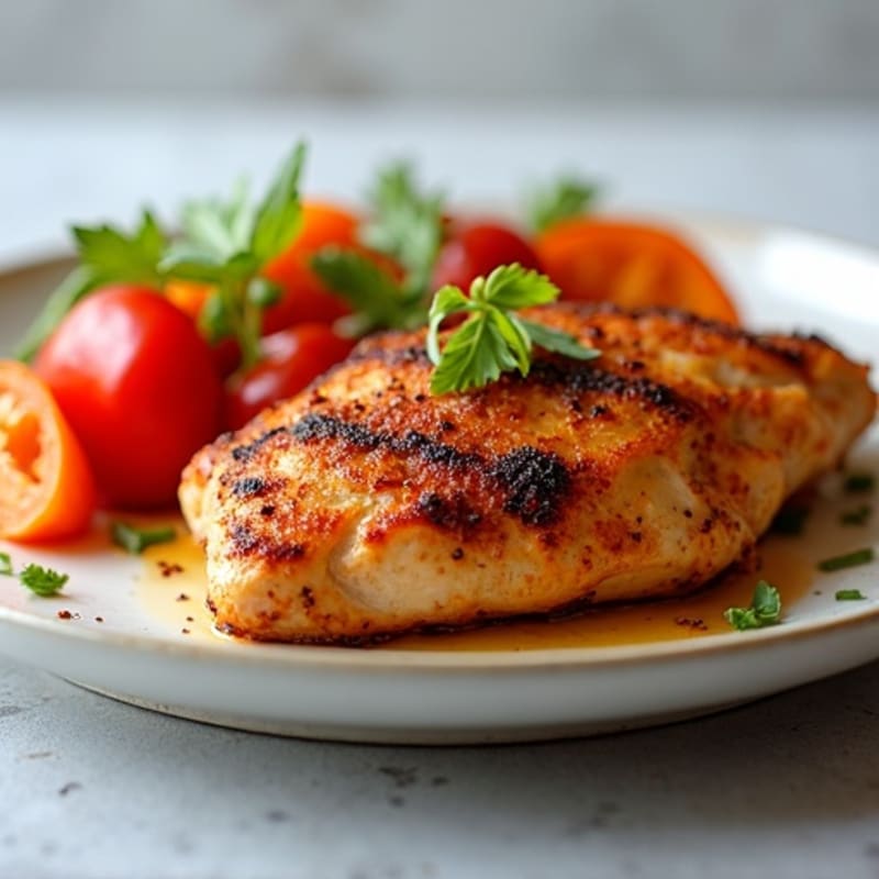 Chipotle Chicken with Roasted Sweet Potatoes and Bell Peppers