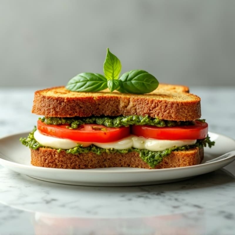 Fresh Mozzarella and Tomato Pesto Melt