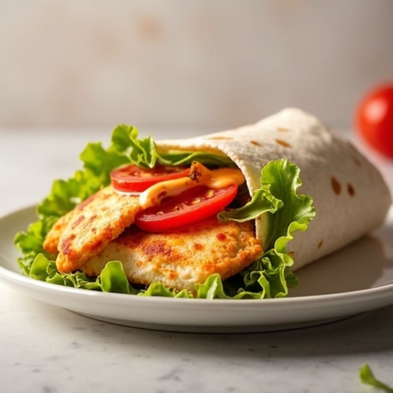 Fresh Buffalo Ranch Chicken Wrap