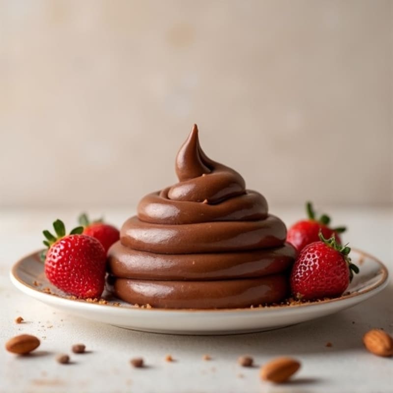 Silky Chocolate Protein Pudding with Almond Butter Swirl