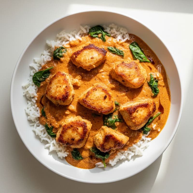 Creamy Spiced Chicken and Tomato Curry