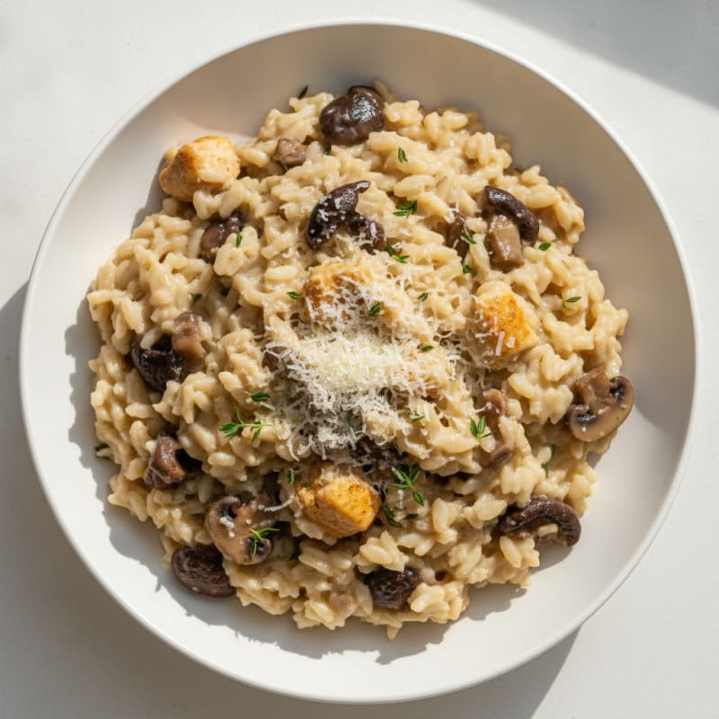 Wild Mushroom Risotto with Parmesan