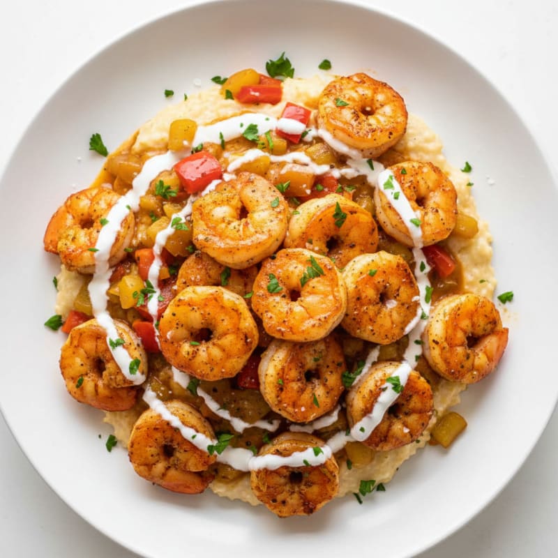 Creamy Cajun Shrimp and Grits