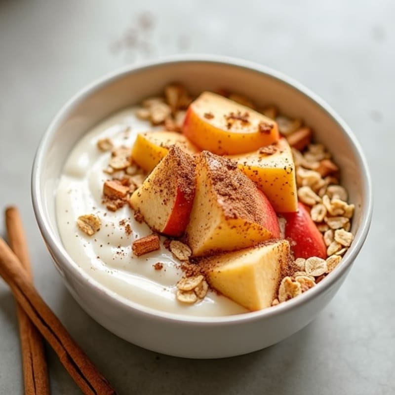 Cinnamon-Spiced Apple Protein Breakfast Bowl