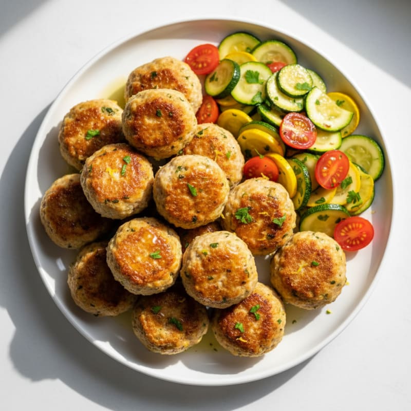 Tender Lemon-Herb Chicken Meatballs