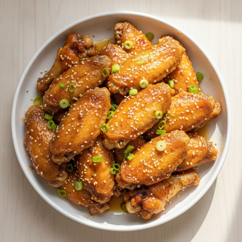 Honey-Garlic Glazed Chicken Wings