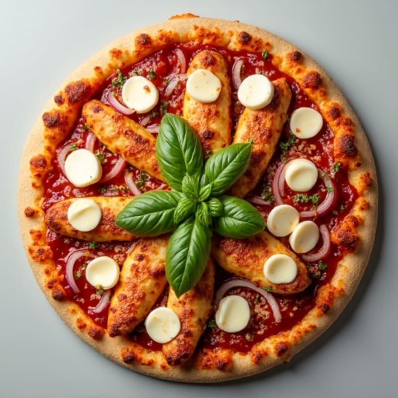 Crispy Whole Wheat BBQ Chicken Pizza